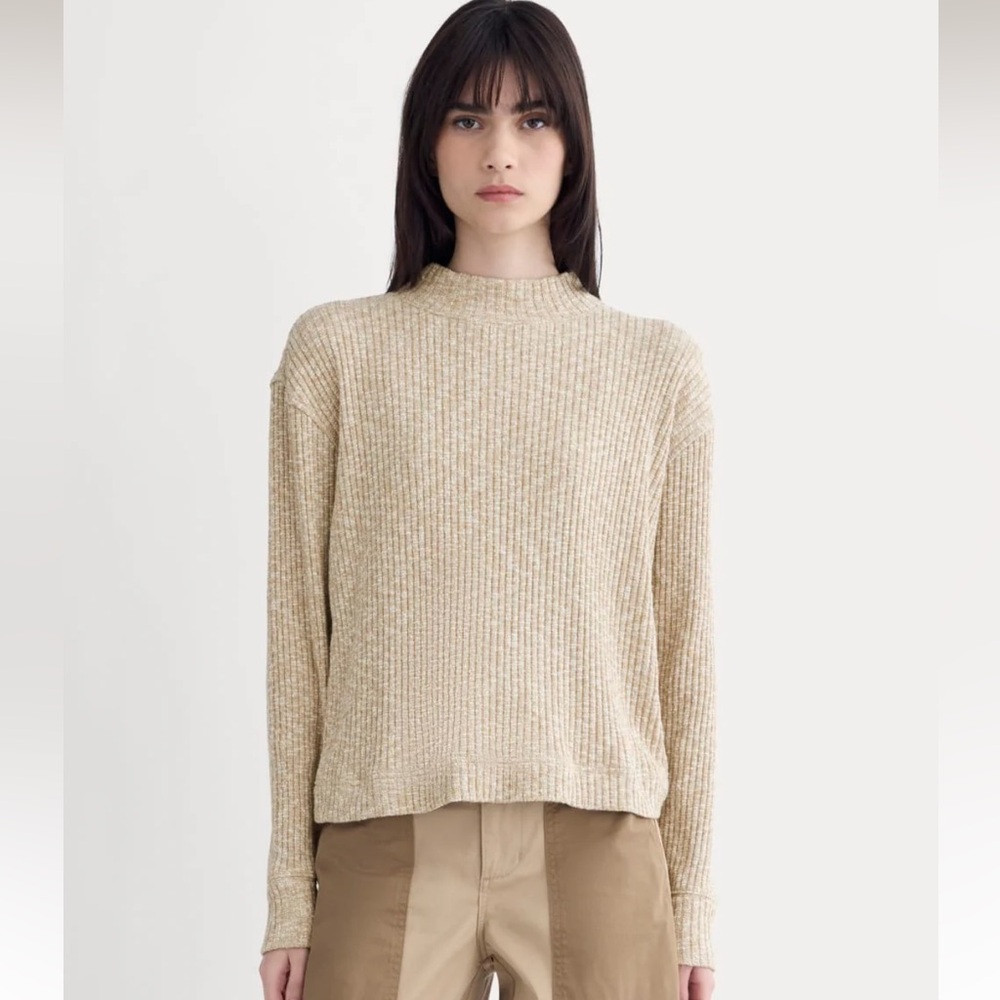 Everlane Cozy Rib Funnel Neck Sweater